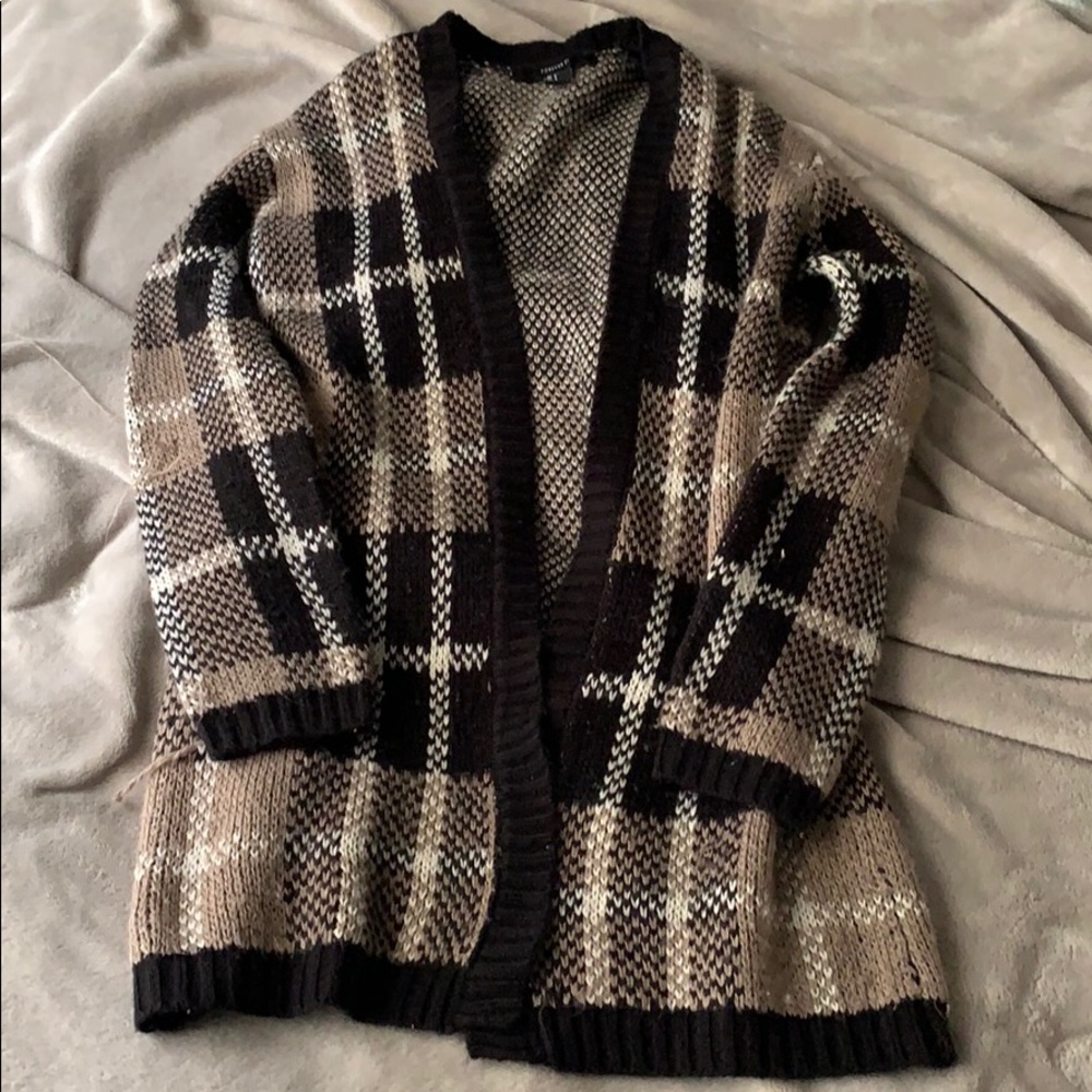 Plaid Cardigan